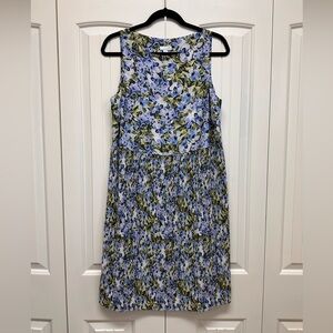 J. Jill Blue and Green Floral Top